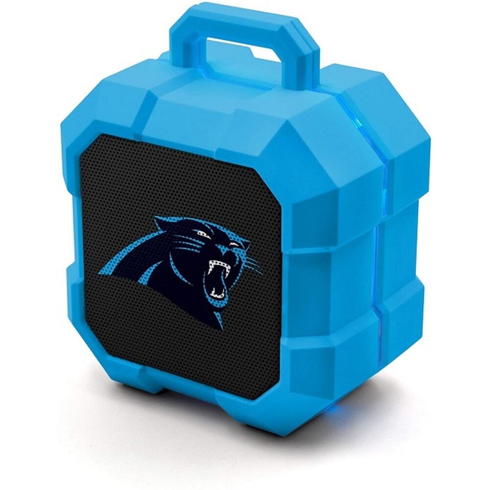 NFL Carolina Panthers Speaker Wireless Bluetooth Shockbox LED Light Portable New